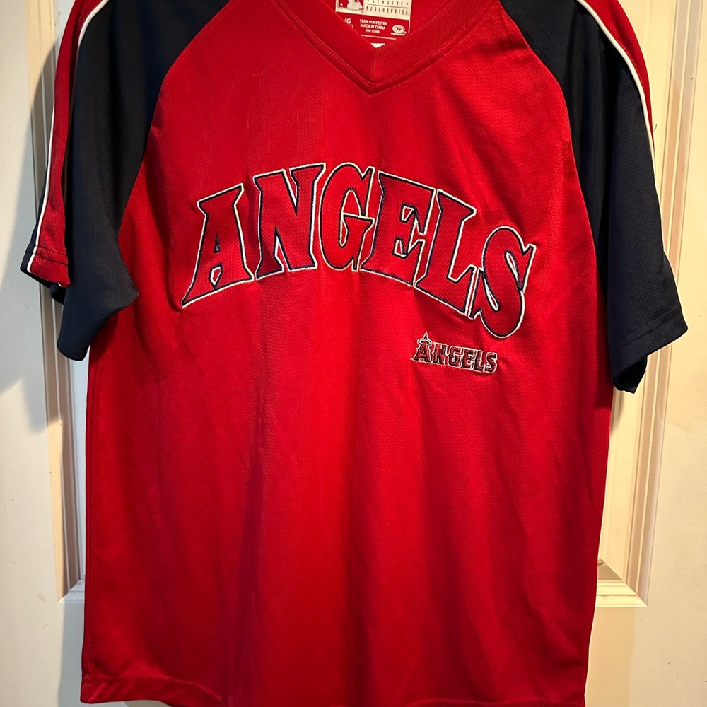 Angels Jersey Red Youth Sise Large 10/12